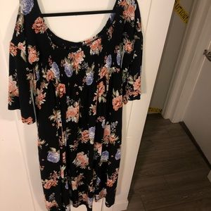 Torrid Off The Shoulder Floral Maxi Dress